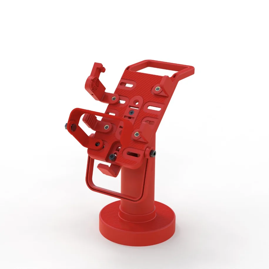 Soporte POS rojo personalizado