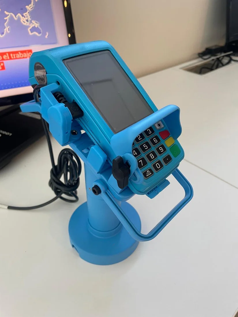 Terminal POS azul personalizado
